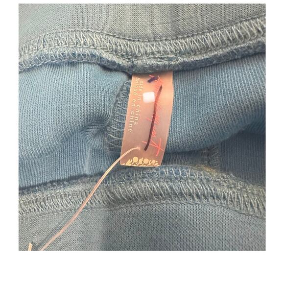 NEW Free People Movement Flurry Retro Blue Combo Cropped Sweatpants Size XS - Picture 9 of 12